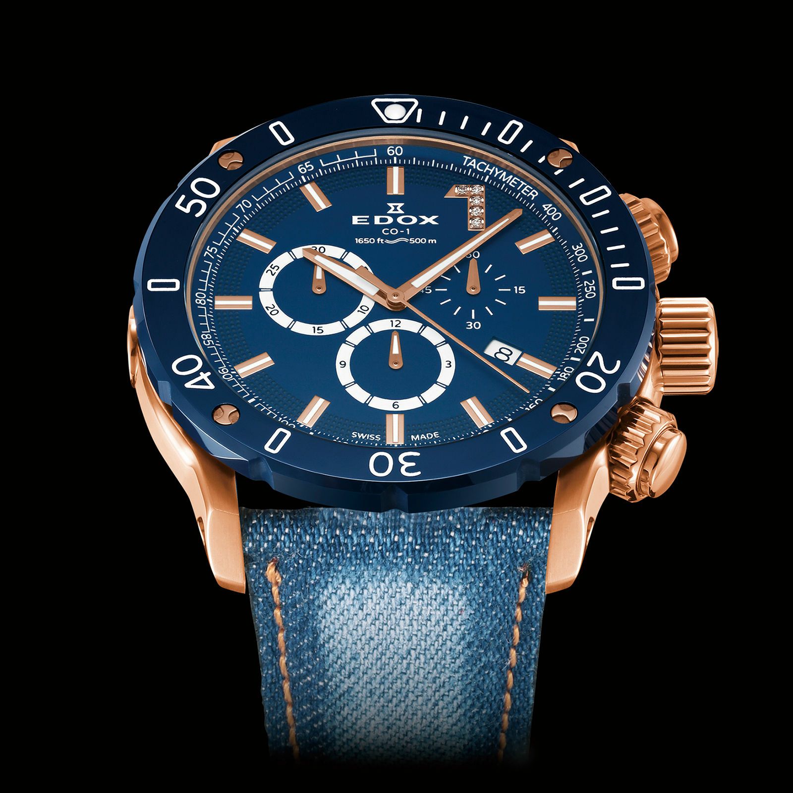 【EDOX/エドックス】 10221-357BU-BUV クロノオフショア1 クロノグラフ シャークマン1 世界限定388本 腕時計 ステンレススチール/ナイロン/ブルーPVD クオーツ ブルー メンズ【中古】【真子質店】【GD】【KIMo】 EDOX（エドックス） EDOX 10221-357BU-BUV クロノオフショア1 クロノ