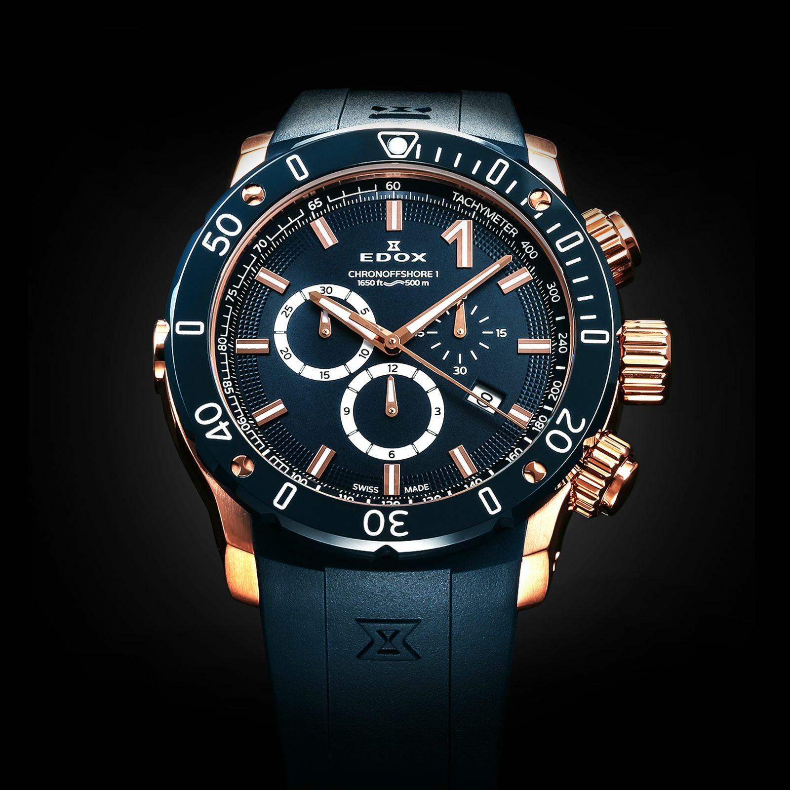クロノオフショア1 クロノグラフ | EDOX Official Site