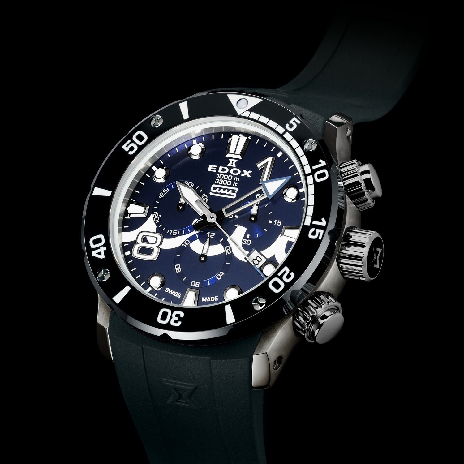 ムーモ クロノオフショア1 クロノグラフ | EDOX Official Site